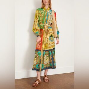 Alémais La Musica Silk Shirt Dress AU8 US4